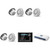JL Audio MM105 & MV600/6i w/ (3) M6-770X-C-3Gw 7.7, Gloss White, White Tweeter, Classic Grille Speakers