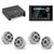JL Audio MM105 & XDM200/2 w/ (2) M6-880X-S-GwGw, Gloss White, Sport Grille Speakers