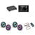 JL Audio MM105 & XDM400/4 w/ (2) M6-880X-S-Gmti-i, RGB LED, Gunmetal & Titanium Sport Grille Speakers & LED Controller