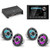 JL Audio MM105 & XDM400/4 w/ (2) M6-880X-S-Gmti-i, RGB LED, Gunmetal & Titanium Sport Grille Speakers