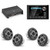 JL Audio MM105 & XDM400/4 w/ (2) M6-880X-S-Gmti, Gunmetal & Titanium Sport Grille Speakers