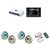 JL Audio MM105 & MV400/4i w/ (2) M6-880X-S-GwGw-i, RGB LED Gloss White, Sport Grille Speakers & LED Controller