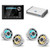 JL Audio MM105 & MHD600/4 w/ (2) M6-880X-S-GwGw-i, RGB LED Gloss White, Sport Grille Speakers