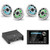 JL Audio MM105 & XDM200/2 w/ (2) M6-770X-S-GwGw-i, RGB LED Gloss White, Sport Grille Speakers