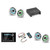 JL Audio MM105 & XDM200/2 w/ (2) M6-770X-S-GwGw-i, RGB LED Gloss White, Sport Grille Speakers & LED Controller