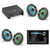 JL Audio MM105 & XDM200/2 w/ (2) M6-770X-S-Gmti-i, RGB LED, Gunmetal & Titanium Sport Grille Speakers