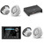 JL Audio MM105 & XDM400/4 w/ (2) M6-770X-C-3Gw 7.7, Gloss White, White Tweeter, Classic Grille Speakers
