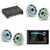JL Audio MM105 & XDM400/4 w/ (2) M6-770X-S-GwGw-i, RGB LED Gloss White, Sport Grille Speakers