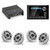 JL Audio MM105 & XDM200/2 w/ (2) M6-650X-S-GwGw, Gloss White, Sport Grille Speakers
