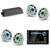 JL Audio MM105 & MX280/4 w/ (2) M6-770X-S-GwGw-i, RGB LED Gloss White, Sport Grille Speakers