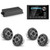 JL Audio MM105 & MX500/4 w/ (2) M6-880X-S-Gmti, Gunmetal & Titanium Sport Grille Speakers