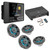 JL Audio MM50 & XDM400/4 w/ (2) M3-650X-S-Gm-i LED 6.5 Sport Grill Gunmetal Speakers & LED Remote