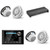 JL Audio MM105 & XDM800/8 w/ (2) M6-770X-C-3Gw 7.7, Gloss White, White Tweeter, Classic Grille Speakers