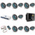 JL Audio MM50 & MV600/6i w/ (6) M3-770X-S-Gm-i LED 7.7 Sport Grill Gunmetal Speakers & LED Remote