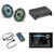 JL Audio MM105 & XDM400/4 w/ M6-770X-S-Gmti-i, RGB LED, Gunmetal & Titanium Sport Grille Speakers & LED Controller