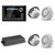 JL Audio MM105 & MX500/4 w/ (2) M6-770X-C-3Gw 7.7, Gloss White, White Tweeter, Classic Grille Speakers