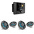 JL Audio MM50 - Marine source w/ (2) M3-770X-S-Gm-i LED 7.7 Sport Grill Gunmetal Speakers