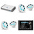 JL Audio MM105 & MHD600/4 w/ (2) M3-770X-S-Gw-i RGB LED 7.7 Sport Grill White Speakers