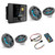 JL Audio MM50 - Marine source w/ (2) M3-770X-S-Gm-i LED 7.7 Sport Grill Gunmetal Speakers & LED Remote