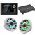 JL Audio MM105 & XDM400/4 w/ M6-650X-S-GwGw-i, RGB LED Gloss White, Sport Grille Speakers