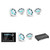 JL Audio MM105 & XDM600/6 w/ (3) M3-770X-S-Gw-i RGB LED 7.7 Sport Grill White Speakers