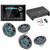 JL Audio MM105 & XDM400/4 w/ (2) M3-650X-S-Gm-i LED 6.5 Sport Grill Gunmetal Speakers & LED Remote