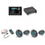 JL Audio MM105 & XDM200/2 w/ (2) M3-770X-S-Gm-i LED 7.7 Sport Grill Gunmetal Speakers & LED Remote