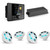 JL Audio MM50 & MX500/4 w/ (2) M3-770X-S-Gw-i RGB LED 7.7 Sport Grill White Speakers