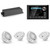 JL Audio MM105 & MX280/4 w/ (2) M3-770X-C-Gw 7.7 Classic Grill White Speakers