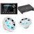 JL Audio MM105 & XDM400/4 w/ M3-650X-S-Gw-i RGB LED 6.5 Sport Grill White Speakers