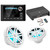 JL Audio MM105 & XDM400/4 w/ M3-650X-S-Gw-i RGB LED 6.5 Sport Grill White Speakers & LED Remote