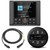 JL Audio MM55 marine source unit full color LCD display, MMR-20-BE: Round, wired, non-display remote controller & 25 foot cable