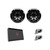 Wet Sounds REV 12 HD XS-B + Silver Fixed Clamp + Sinister-SDX2 Amp