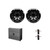 Wet Sounds REV 10 HD XS-B + X-Mount + SYN-DX2 Amp