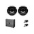 Wet Sounds REV 10 HD XS-B + Stainless Fixed Clamp + SYN-DX2 Amp