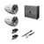 Wet Sounds REV 12 HD XW-W + Stainless Swivel Clamp + SYN-DX4 Amp