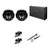 Wet Sounds REV 10 HD XS-B + Stainless Swivel Clamp + SYN-DX2.3HP Amp
