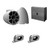 Wet Sounds REV 10 SE White + Silver Fixed Clamp + SYN-DX2 Amp