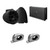Wet Sounds REV 10 SE Black + Silver Fixed Clamp + SYN-DX2.3HP Amp