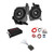 DS18 JP6NEO.FR Jeep JL JT Dash Speakers + Amp + Wiring Kit