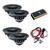 Diamond Audio MICRO84U + Dual MP84 8in Horn Powersports Speaker Amp Kit
