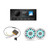 JL Audio M200 6.5" RGB LED Marine Speakers & A60 Bluetooth Stereo with MLC-RW LED Controller Bundle - 2 Speakers, White Sport