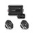 JL Audio M200 6.5" Marine Speaker & AP200/4BT Bluetooth Amplifier Bundle - 4 Speakers (2 Pairs), Gunmetal Sport, Non-LED