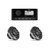 JL Audio M200 6.5" Marine Speaker & Fusion MS-RA60 Bluetooth Stereo Bundle - 4 Speakers (2 Pairs), Gunmetal Sport, Non-LED