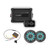 JL Audio M200 6.5" RGB LED Marine Speakers & AP200/4BT Bluetooth Amplifier with MLC-RW LED Controller Bundle - 2 Speakers, Gunmetal Sport