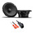 Rockford Fosgate P1V2-65 6.5in Coaxial Speakers, Pair + 72-4572 Harness