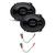 Rockford Fosgate P1683 6x8in Coaxial Speakers, Pair + 72-5512 Harness