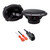 Rockford Fosgate T1692 6x9in Coaxial Speakers, Pair + 72-4572 Harness