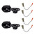 Rockford Fosgate T1682 6x8in Coaxial Speakers, 2 Pairs + 72-5512 Harness