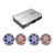 MTX MA800.4 Amp + 4 MA8H-W 8in White RGB Marine Horn Speakers